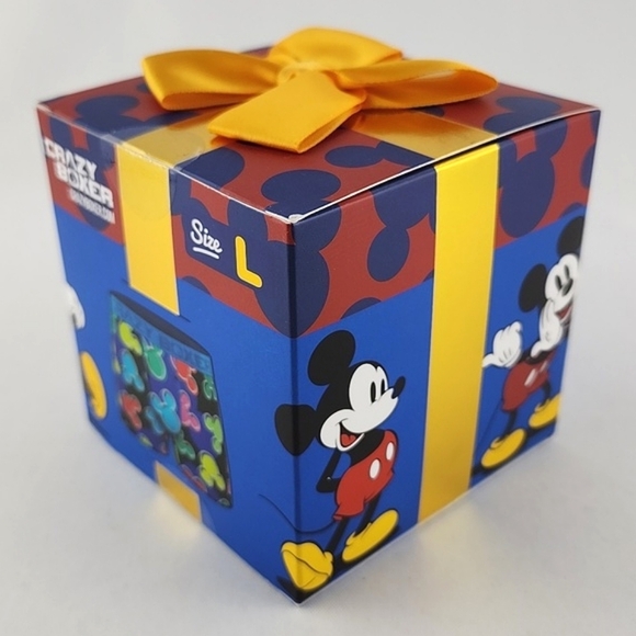 Disney Crazy Boxer Mickey Mouse  Men's 1 Pair Boxer Briefs Blue Size Large 36-38 - Picture 1 of 6